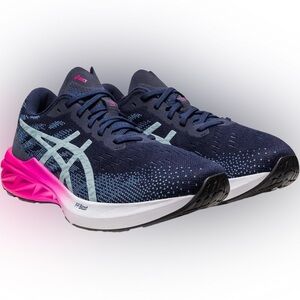 Asics Women's Dynablast 3 running shoes in the Midnight/Pink